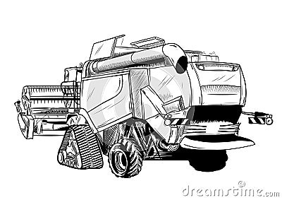 Harvester Vector Illustration