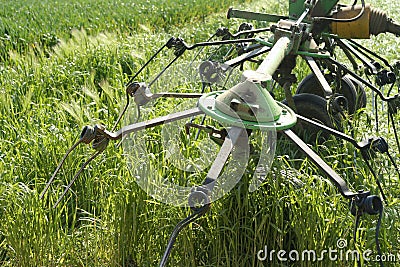 Harvesting machine Stock Photo