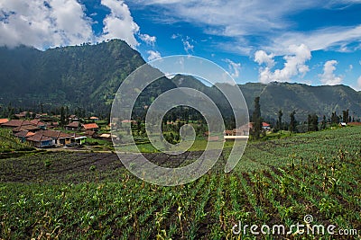 Harvesting Mountain Stock Photo