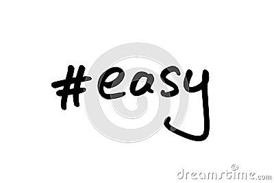 Hashtag Easy Stock Photo