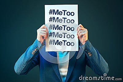 Hashtag MeToo conceptual image Stock Photo