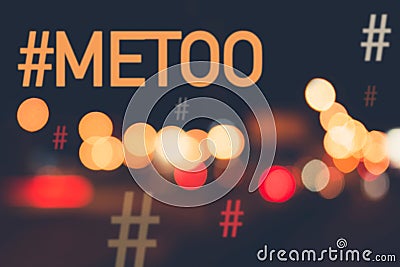 Hashtag MeToo / me too Stock Photo