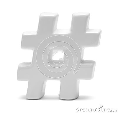 Hashtag Symbol Stock Photo