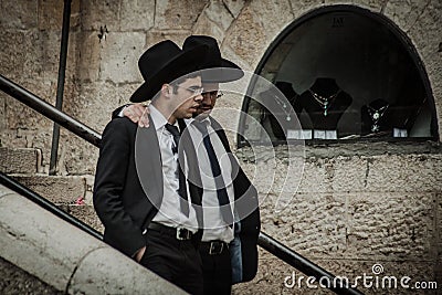 A Hasidic Jewish man wears a fur hat Editorial Stock Photo