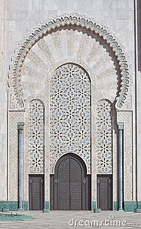 Hassan II Mosque Casablanca Stock Photo