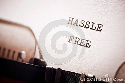 Hassle free concept Stock Photo
