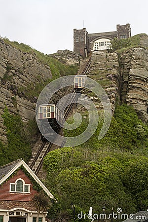 Hastings cable lift vertical Stock Photo