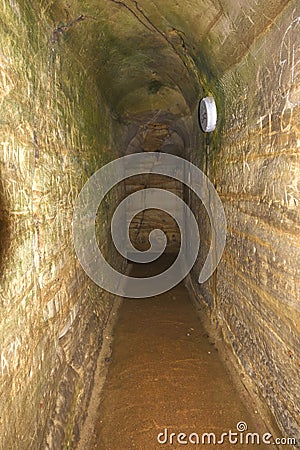 Hastings Castle Dungeons Stock Photo