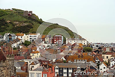 Hastings old town. Stock Photo