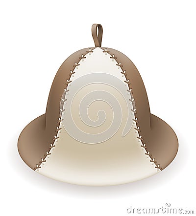 Hat for bath or sauna vector illustration Vector Illustration