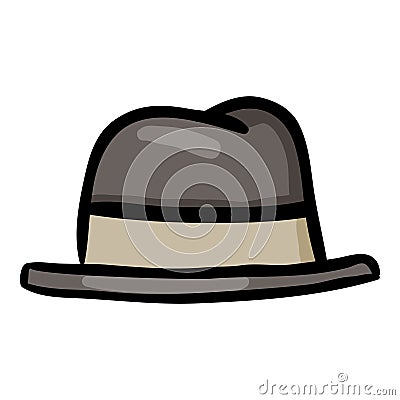 Hat Doodle Icon Vector Illustration