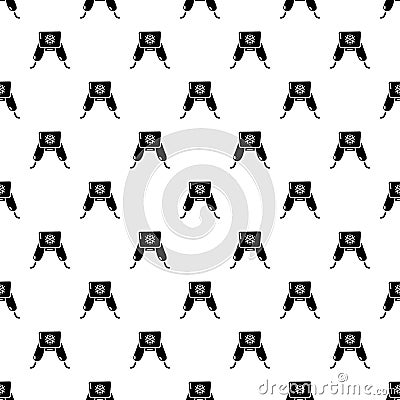 Hat with ear flaps icon, simple black style Vector Illustration