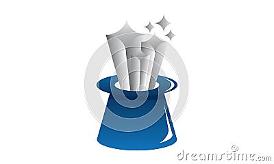 Hat Magic Logo Vector Illustration