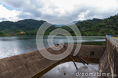 Hat Som Paen dam Ranong landscape Stock Photo