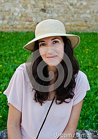 Hat Woman Stock Photo