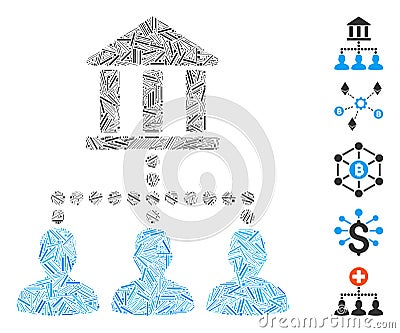 Hatch Collage Bank Client Links Icon Stock Photo