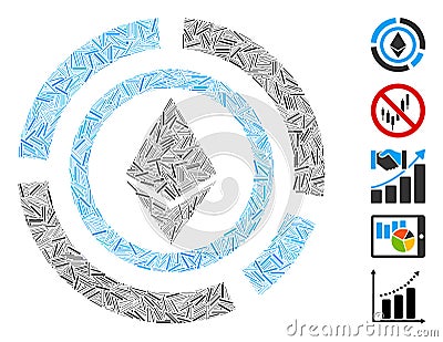 Hatch Mosaic Ethereum Diagram Icon Editorial Stock Photo