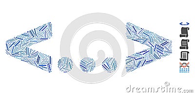 Hatch Mosaic Inline Code Stock Photo