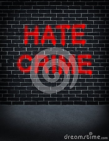 Hate Crime Stock Photo