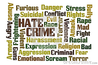 Hate Crime Stock Photo