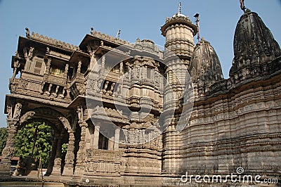 Hatheesinh jain temple, ahmadabad Stock Photo
