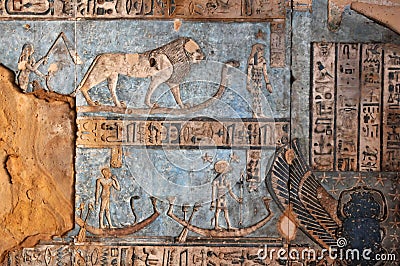 Hathor Temple Stock Photo