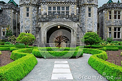 Hatley castle Stock Photo