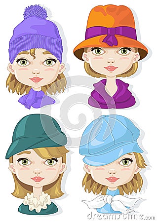 Hats Vector Illustration