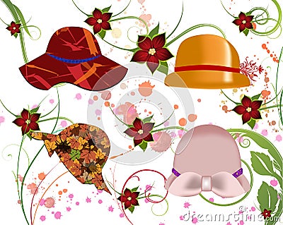 Hats for Women Stock Photo