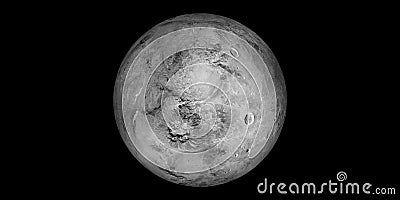 Haumea darf planet solar system black background Stock Photo