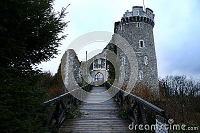 Haunted castle in France Stock Photo