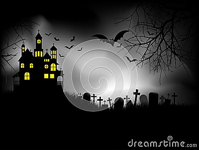 Haunted house Vector Illustration