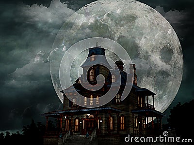 Haunted House Stock Photo