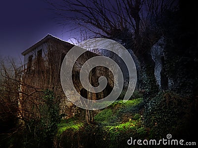 Haunted house Stock Photo