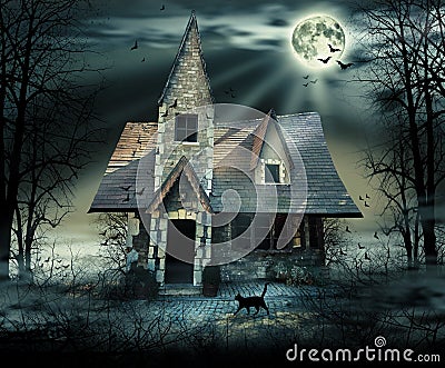 Haunted House Stock Photo