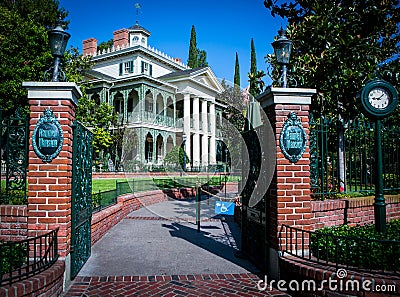 The Haunted Mansion - Disneyland Editorial Stock Photo