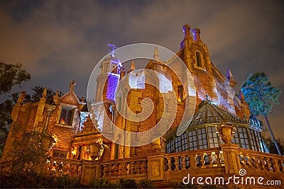 Haunted Mansion, Disney World, Magic Kingdom, Travel Editorial Stock Photo