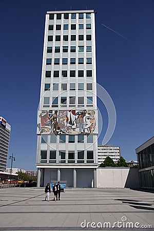 Haus des Lehrers (House of the Teacher) Editorial Stock Photo