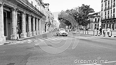 Havana, Cuba - May 02, 2019: Chevrolet Fleetmaster retro car at the crossroad Editorial Stock Photo