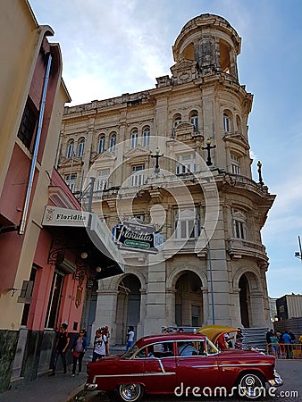 Havana Cuban capital and its characteristic cars Editorial Stock Photo