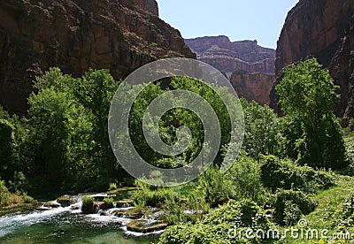 Havasu Canyon Mountains. Stock Photo