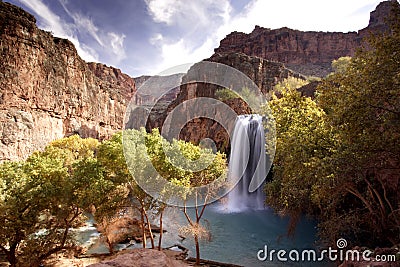 Havasu Falls Stock Photo