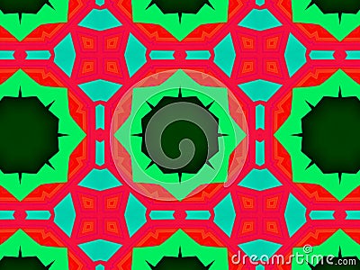 Geometric seamless background with shape abstract and kaleidoscope square repetition Stock Photo