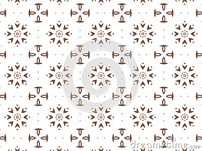 Geometric seamless background with shape abstract and kaleidoscope square repetition. Abstract white and brown gradient background Stock Photo