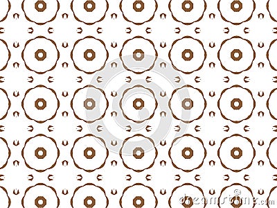 Geometric seamless background with shape abstract and kaleidoscope square repetition. Abstract white and brown gradient background Stock Photo