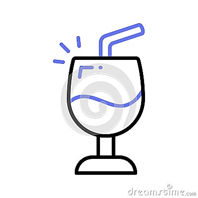 Have a look at this amazing icon of drink glass, wine glass vector design Vector Illustration