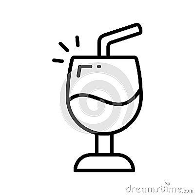Have a look at this amazing icon of drink glass, wine glass vector design Vector Illustration