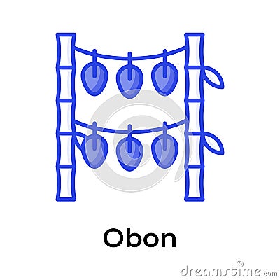Have a look at this creatively crafted icon of Obon festival, Obon event celebration Vector Illustration