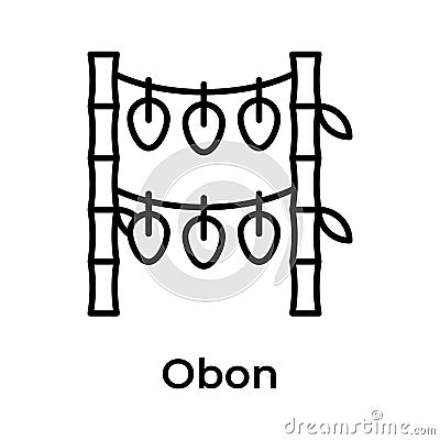 Have a look at this creatively crafted icon of Obon festival, Obon event celebration Vector Illustration