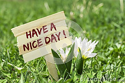 Have a nice day Stock Photo